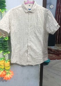 Men's Short Sleeve Geometric Print Shirt