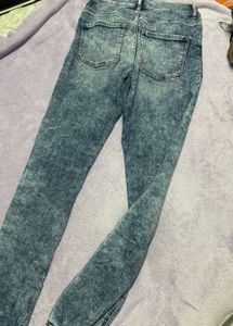 Distressed Acid Wash Jeans 26-30