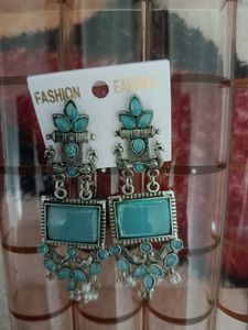 Boho Turquoise Stone Earrings