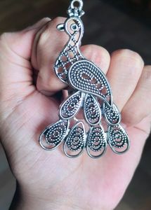 Oxidised german silver peacock 🦚 adjustable  ring