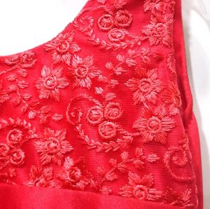 Coral Color Girls Dress