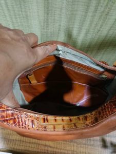 Brown Leather Hobo Bag