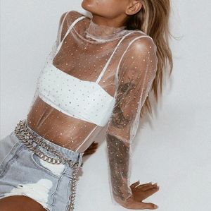 Headturner Glitter Mesh Top