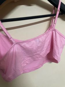 Pink Cherry Graphic Crop Top