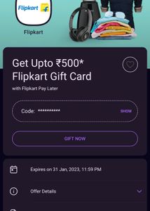 Filpkart Gift Card