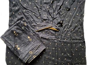 Black Printed Kurta Set