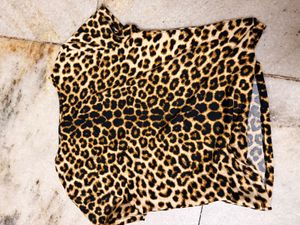 Leopard Print Casual Top
