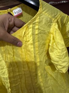 Yellow Textured feeding top