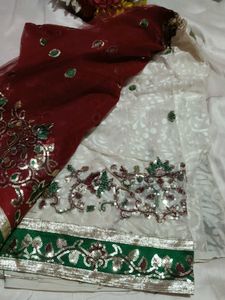 Embellished Net saree with blouse