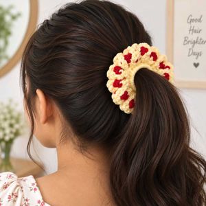 Handmade Crocheted Scrunchies (Set of 3)