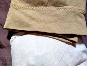 2 Lightly Padded Bralettes | Beige &amp; Mustard