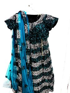 party wear sequence, Lehenga Choli Dupatta