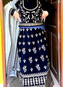 Velvet  Lehanga Choli
