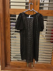 Sparkly Black Mini Dress