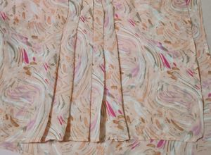 Flowy Abstract Print Button-Up Top