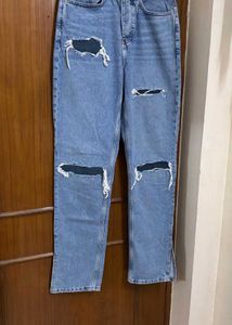 Primark Light Wash Ripped Jeans