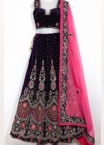 Pink Wedding Lehenga Set