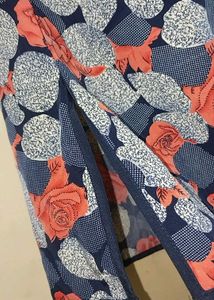 Vintage Floral Print Mandarin Collar Blouse