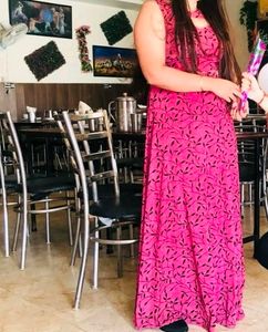 Wine Coloured Gown