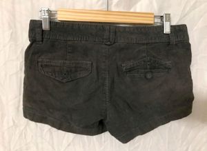 Gray Corduroy Shorts