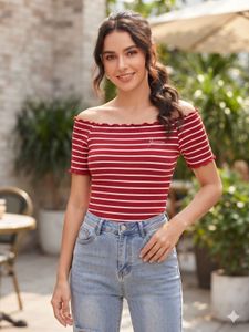 Striped Off-Shoulder Top