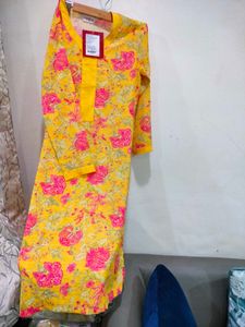 Yellow Floral Kurta