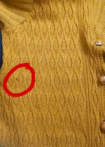 Vintage Mustard Knit Cardigan