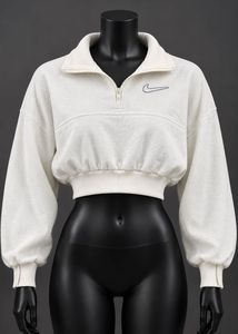 Nike Quarter Zip Cropped Sweatshirt