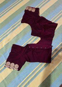 Beautiful Maroon Saree🤎🤎🤎