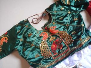 Elegant White Floral Lehenga Choli