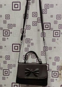 Chocolate Brown Bow Sling Bag 🤎✨