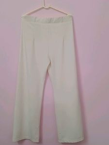 Creamy white  Wide Leg Trousers