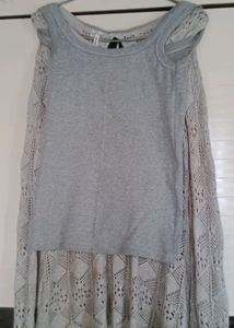 Grey Knitted Top