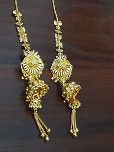 Exquisite Gold Jhumka Earrings