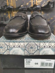 Men's Black Leather Loafers