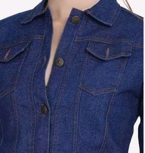 Navy Blue Denim Jacket For Women