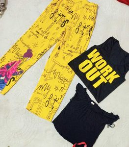 Combo Of Beautiful Pant With Tops