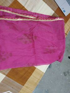 Vibrant Pink Printed Kurta