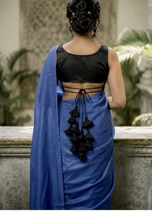 Black Satin Blouse
