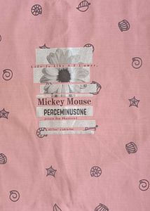 Pink Mickey Mouse Graphic T-Shirt