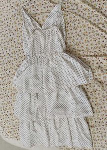 Polka Dot Tiered Mini Dress