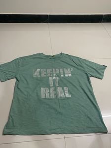 Keepin' It Real Graphic T-Shirt oversized small