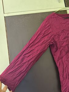 Maroon Cotton top