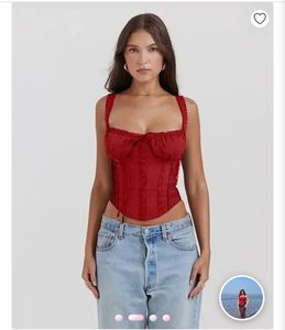 Red Corset Top