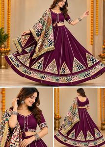 Stunning Purple Lehenga Choli Set