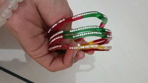 Vibrant Color Rhinestone Bangles