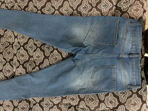 Blue bare denim jeans