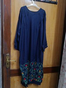 Embroidered Blue Kurta