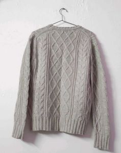 Cable Knit Crewneck Sweater