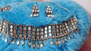 Mirror Choker & Earring Set
